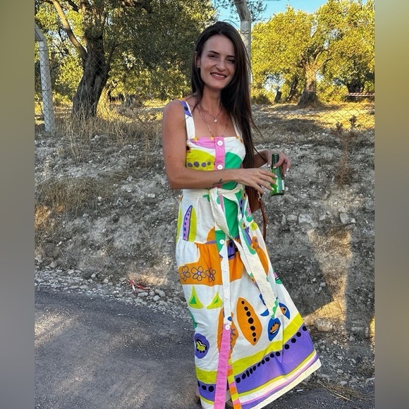 ZARA ~ PRINTED MIDI DRESS - Picture 17 of 17